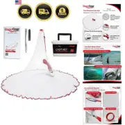 Cast Net 3ft 12ft Radius Bait Fish Saltwater Freshwater Professional Grade
