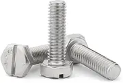 10PCS M8x20/25/30/40mm Stainless Steel Slotter Hexagon Screws Outer hex one Word Combination Screw Mechanical Bolts(M8X25 10PCS)