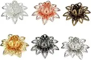 CORHAD Jewelry Charm 20pcs Metal Spacer Caps Flower Bead Caps Lotus Jewelry Cap for Accessories