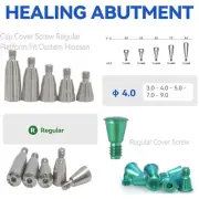 Dental Healing Abutments Regular Ø4.0 Platform Fits Osstem Hiossen 3.0-9.0mm