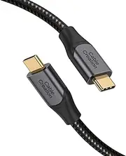 100W USB-C to USB-C Cable 3M,CableCreation USB 2.0 Type C Charging Cable 20V/5A Fast Charge for Compatiable with iPhone15 Pro Max,MacBook Pro2020,iPad Pro,iPad Air4,Galaxy S20,Aluminum