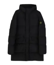 Stone Island Junior Compass-Motif Long-Sleeved Padded Coat 8Y,6Y,14Y,10Y black