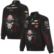 Nascar Daniel Suarez JH Design 99 Mexico Chevy Cotton Twill Snaps Jacket