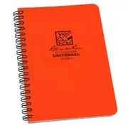 RITE IN THE RAIN Side Spiral 4.625 X 7 Polydura Notebook - Universal - Blaze Orange XROR73