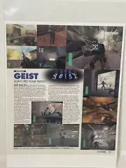 Geist video game preview magazine article print ad wall art Ephemera
