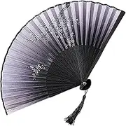 ycezw Oriental Folding Hand Fan Summer Folding Fan Chinese Style Decoration Folding Paper Fan for Bedroom, Offices, Home, Events