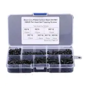 500 Piece Countersunk Self Tapping Screw Assortment Kit - M3 Phillips 6-20mm