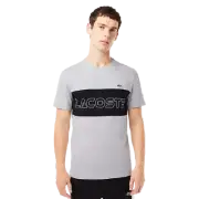 Lacoste | Colour Block Heavy Jersey T-Shirt Silver