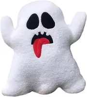 Ghost Plush Pillow, Cute Ghost Shaped Plush Pillow, Cute Soft Ghost Throw Pillow Decorative Spooky Pillows for Halloween Party Outdoor Home Cushion Decorations
