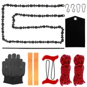 Tree Limb Rope Saw 53" 68 Teeth High Limb Hand Rope Chainsaw Hand Chain Sawㄨ