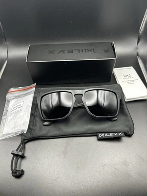 Wiley X WX Founder AC6FND02 Matte Black/captivate Grey Lenses Sunglasses