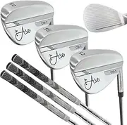 [Ase Golf] Premium Forged Full Face Milled Golf Wedge Set 3 Piece Set - Golf Wedges for Men 52 56 60 Degree Set Grip for Increased Comfort and Performance
