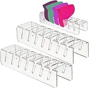 Baseball Cap Rack - 2 Pack Hat Storage Organizer for 14 Caps, Non-Install Acrylic Rack for Bedroom, Closet, Dresser