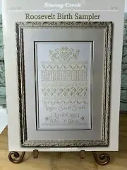 Stoney Creek Roosevelt Birth Sampler Baby Cross Stitch Pattern #165 Leaflet