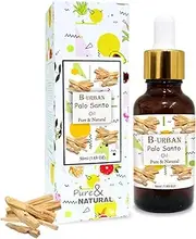 B-URBAN Palo Santo Oil | 100% Pure & Natural Undiluted Essential Oil Organic Standard | for Long, Strong and Shiny Hairs | Aromatherapy Oil | 50ml with Dropper