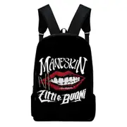 Maneskin Merch Oxford Cloth Shoulder Backpack Multi Zipper Pack Casual Student School Bag-XTYD2851