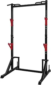 CANPA Multifunction Power Rack with Pull up Bar, Heavy Capacity and Adjustable Squat Stand Rack for Home Gym Equipment, Power Rack Cage