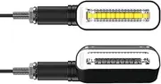 1Pair Motorcycle Indicators Flowing Turn Signal Lights Motorbike Turning Indicators Daytime Running Lights Taillights Brake Lights 12V for