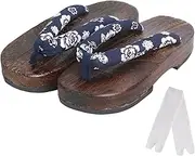 [Cutey May] Kids Japanese Traditional Shoes Wooden Sandals Geta Clog nezuko Cosplay Boys Girls Costume