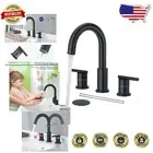 Water-Saving Matte Black Faucet with Swivel Spout - Perfect for Modern Bathrooms