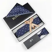 [GerRit] Men's Bow Tie Men's Polyester Bow Tie Tie Handkerchief Set New Dress Formal Dress Bow Tie Anniversary Birthday Wedding for Party, Business