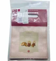 Red Panda Zip Bags, Cute! treat gift goody bags with handle Daiso Japan