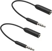 Binxind 2X 3.5mm Audio Extension Cable Jack 3.5 Male to Female Earphone Extender Smartphone for Headphone Louder Tablet