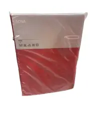 Red IKEA SOVA Twin Fitted Sheet 100% Cotton For Cozy Bedtime Laughs