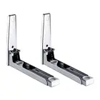 Wall Mounted Microwave Bracket Kitchen Foldable Shelf Oven Rack HolderSilver