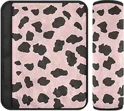 Leopard Print 2 Pack car seat Strap Covers, Protects Your Neck and Shoulders, Seatbelt Covers for Truck Truck SUV 10x7.7 in funda para cinturón de carro