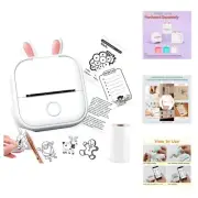 Mini Portable Printer - Mini Inkless Printer Pocket Thermal Sticker Printer M...