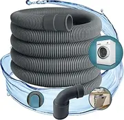 [TronicXL] Professional Drain Hose Outlet Hose for AEG Miele Siemens Bosch Neff 22 mm Angled - 19 mm Straight 0.5 Bar 60°C 1.5 m Dishwasher Washing Machine Dishwasher Hose Connection