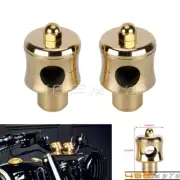 Brass 1'' Handlebar Riser Clamp Mount For Chopper Bobber Touring Dyna Sportster