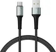 [Gvoltz] USB C Charging Cable 1M, USB A To USB C Charger Cord, 3A USBC Fast Charger Cable, Nylon Braided USBC Charger Cable for iPhone 16 15 Pro Max Samsung S20 to S25, Motorola,Huawei, Android Auto etc