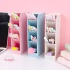 4 Grids Pen Storage Box Desk Stationery Storage Pencil Container Office
