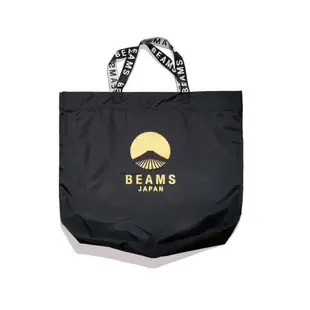 BEAMS 日系尼龍 logo標可折疊少女網紅款環保收納手挽托特購物袋