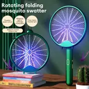 Danoz Exclusive - MozzieZap - 3000V Electric Mosquito Racket Mosquito Killer Lamp USB Rechargeable Foldable Mosquito Zapper