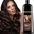 Dark Brown Hair Dye Shampoo for Gray Hair, 100% Grey Coverage in Minutes 500ml