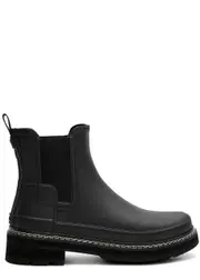 Hunter Refined Rubber Chelsea Boots - Black - 40 (IT40 / UK7) 40 (IT40 / UK7)