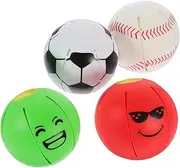 4pcs Puppy Teething Dog for Aggressive Puppy Chew Flying Saucer Small Balls for Small Dogs Balls for Dogs to Outdoor Dog Pet Supplies