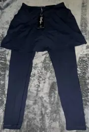 Medium Walter Hagen Women's Navy Blue Skeggings Skort Leggings Combo