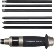 VESSEL No.260002 Impact Driver Set 6 Bits Attack Driver