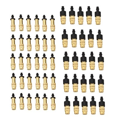 50PCS Adjustable Sprayer Brass Misting Nozzle Atomizing Sprinkler for Drip7674