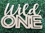 Wood Wild One Sign, Party Backdrop Sign, Boy First Anniversary Banner, Safari Jungle Theme Birthday Party, One Year Boy Decoration