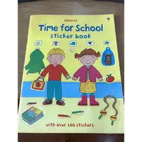 在飛比找蝦皮購物優惠-USBORNE sticker book-time for 