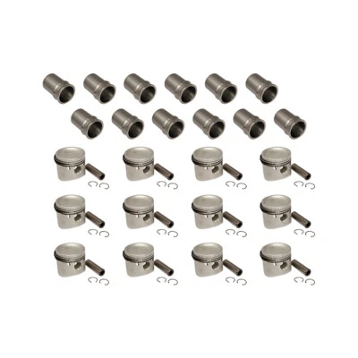 JAGUAR E-TYPE MAHLE PISTON & LINER SET OF 12 7:8:1 C39909/SET/1
