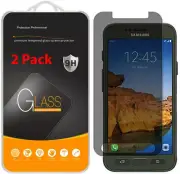 2- Pack Premium Privacy Tempered Glass Screen Protector for Samsung Galaxy S7