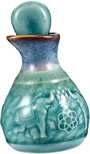 DONFAMDS 1set Ceramic Essential Oil Bottle Premium Decorative Perfume Container for Aromatherapy for Water Oils and for Home Decor
