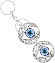 BESPORTBLE Evil Eye Keyring 2Pcs Key Chain Evil Eye Charm Pendant Evil Eye Key Keychain Amulet car Turkish Style Keychain Elephant Key Ring Ladies Backpack Purse Backpack Hangings Alloy Chic