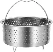 Steamer Basket for Cooking, Stainless Steel Vegetable Steamer Basket Insert for Pressure Cookers Pots Accessories (Outer Dia.22cm/8.6")